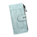 Fashion Minimalist Magnetic Buckle Multi-card Slot Zipper Bag
