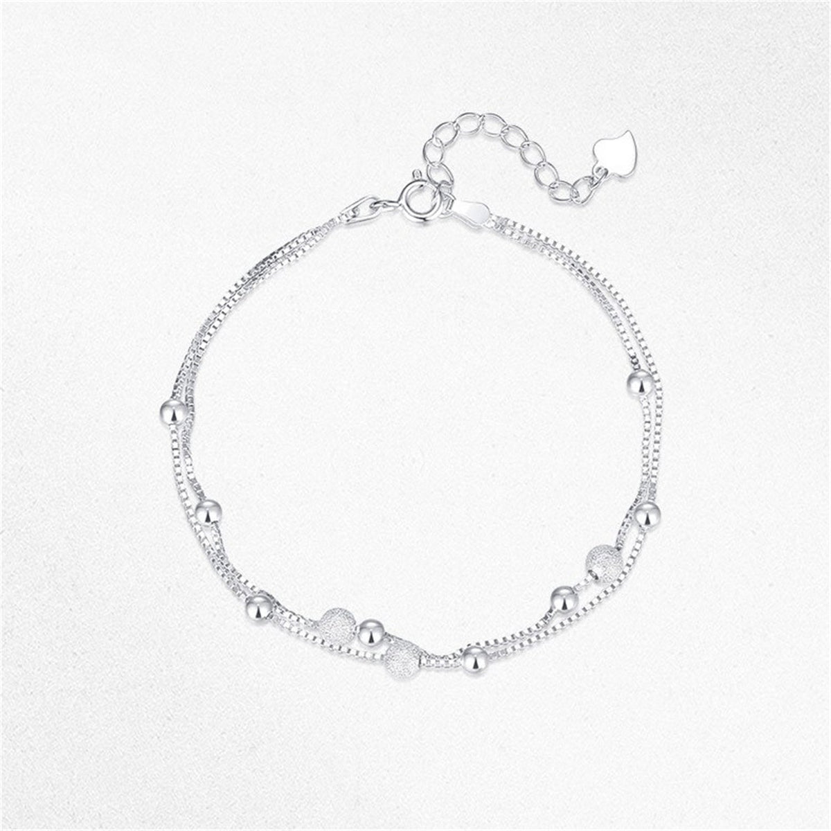 Brilliant Milky Way Bracelet Female Silver S925 Double Layer