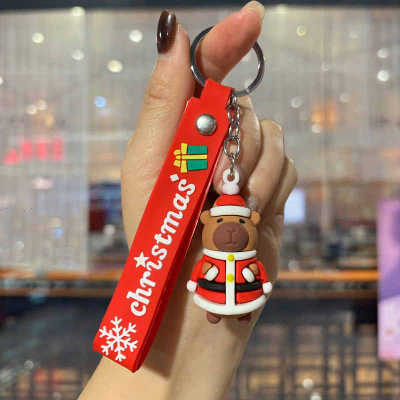 Christmas Cartoon Keychain Bag Charm