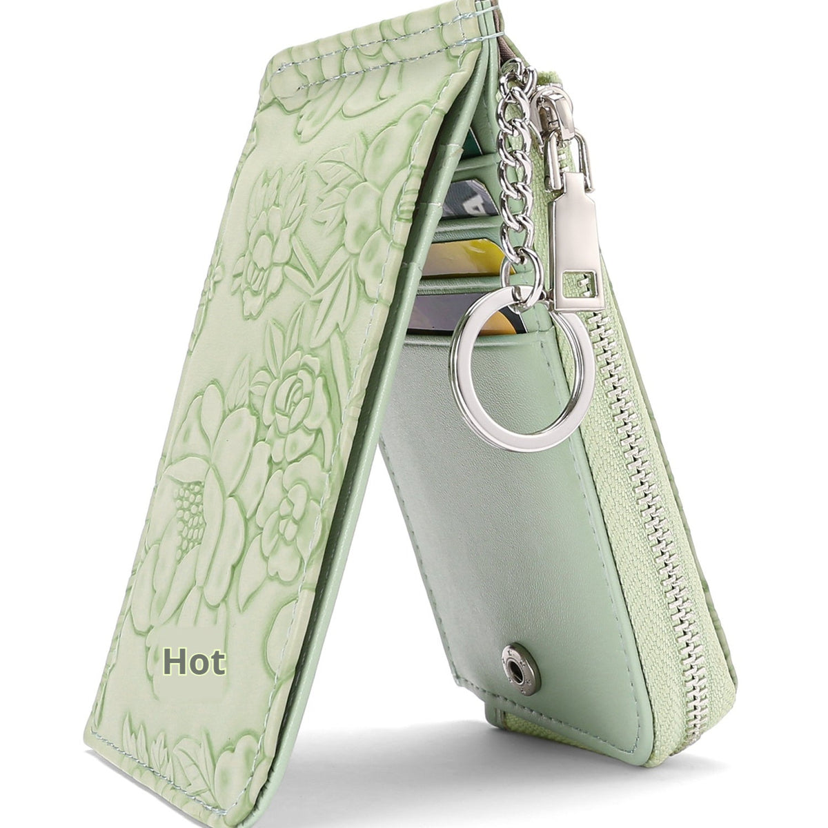 Zippered Large-Capacity Womens Coin Purse