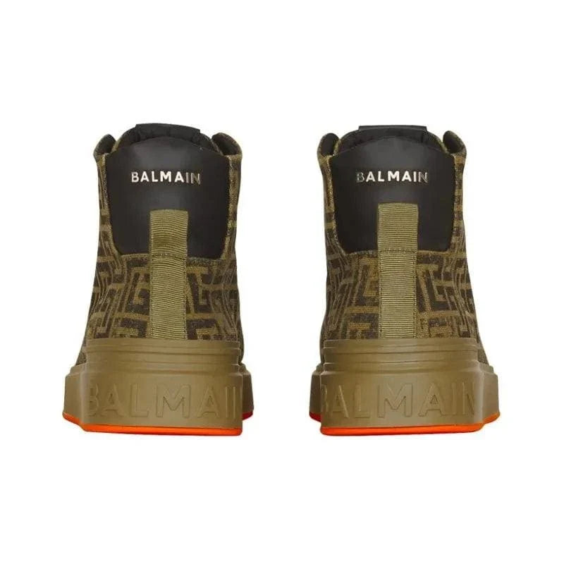 BALMAIN Casual Shoes Men High Top Khaki