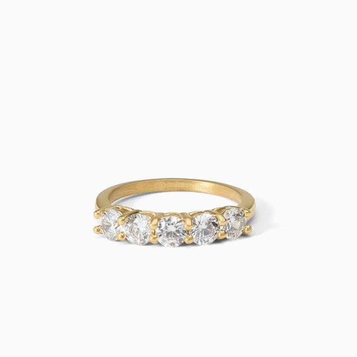European And American Best-selling Niche Minimalist Design Egg-shaped Ring With Zircon Stones, A Light Luxury And High-end Feel, Fresh And Versatile For Women