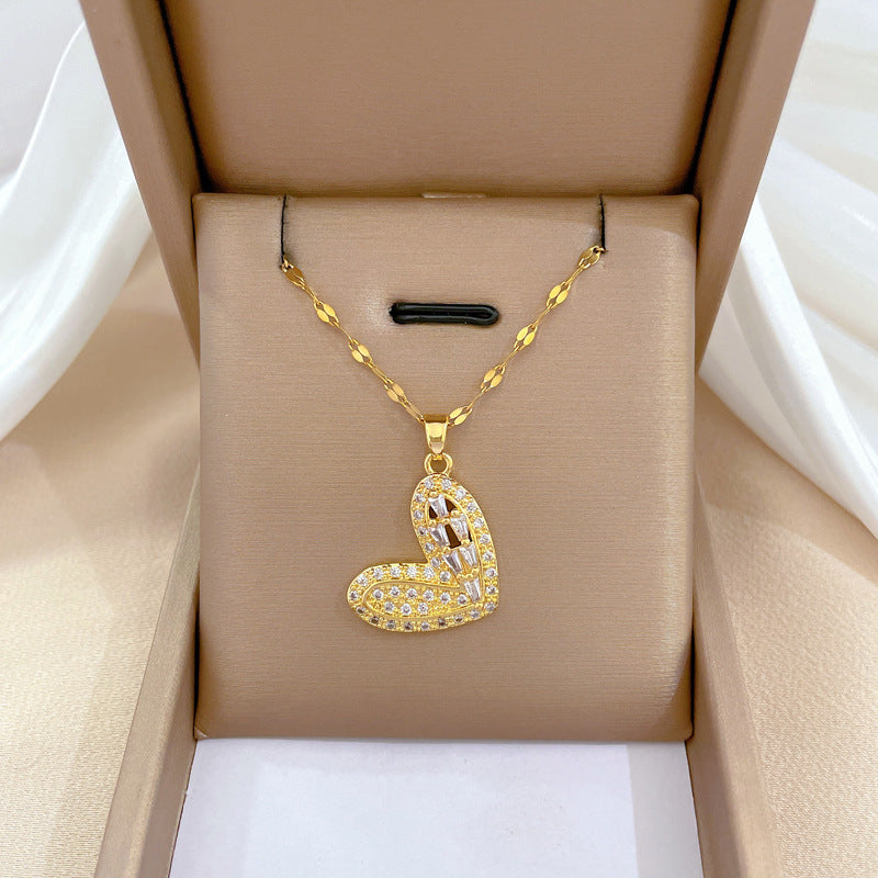 Banquet Wedding Necklace Women's Clavicle Chain, Titanium Steel