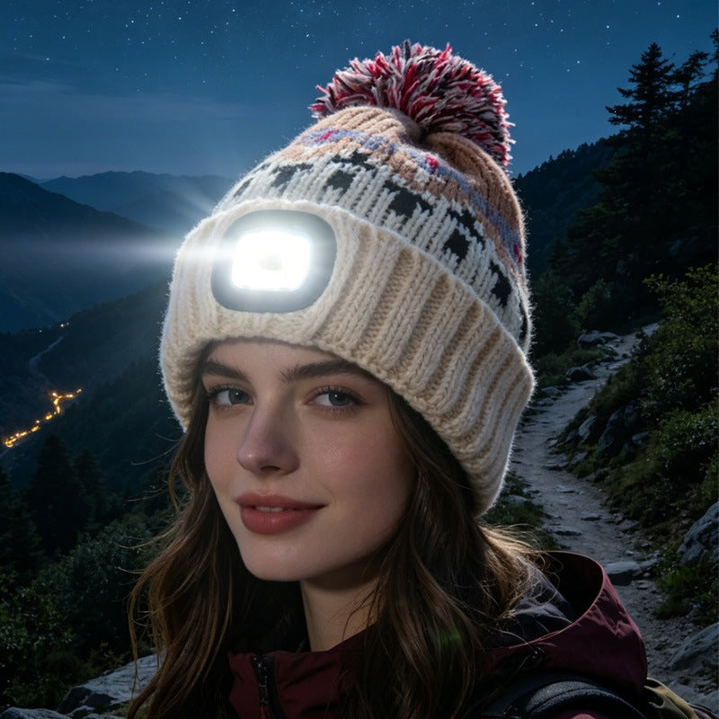 Outdoor Night Running Ear-protecting Cap Light