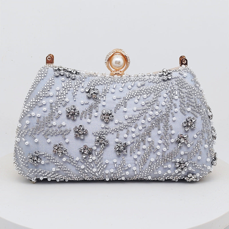 Womens Evening Clutch Beaded Cheongsam-style Bag Wedding Bridal Handbag