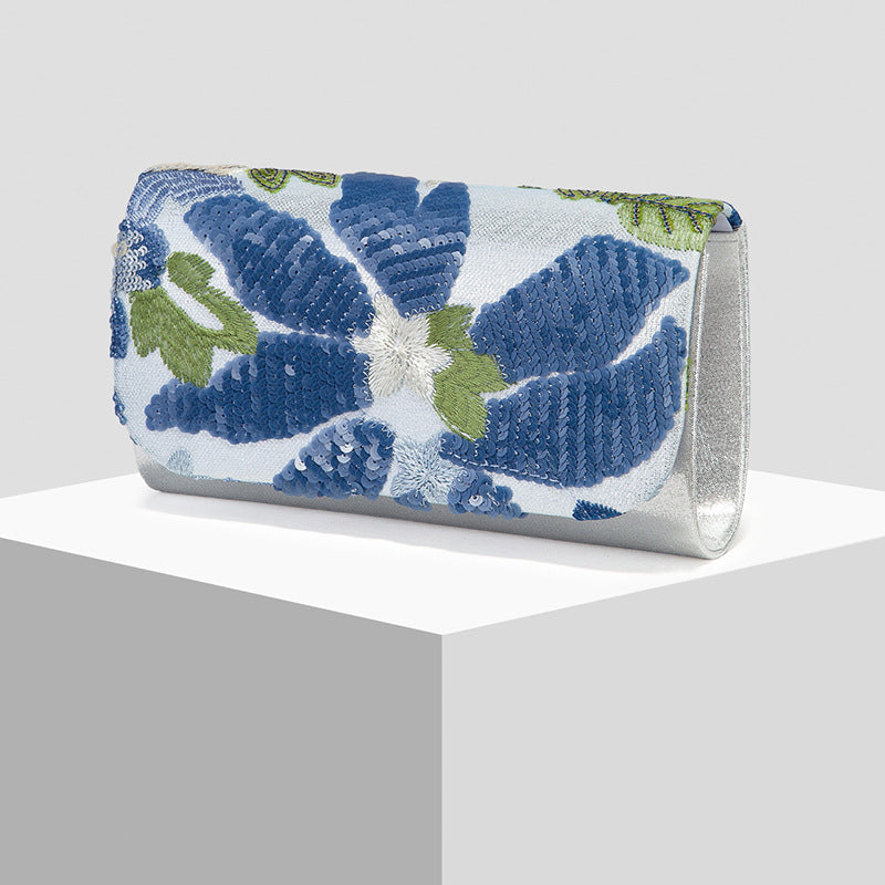 European And American-style Beaded Evening Clutch