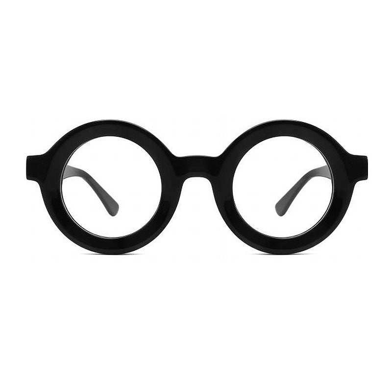 European And American Personalized Round Glasses Frame Trendy Thick Frame Retro