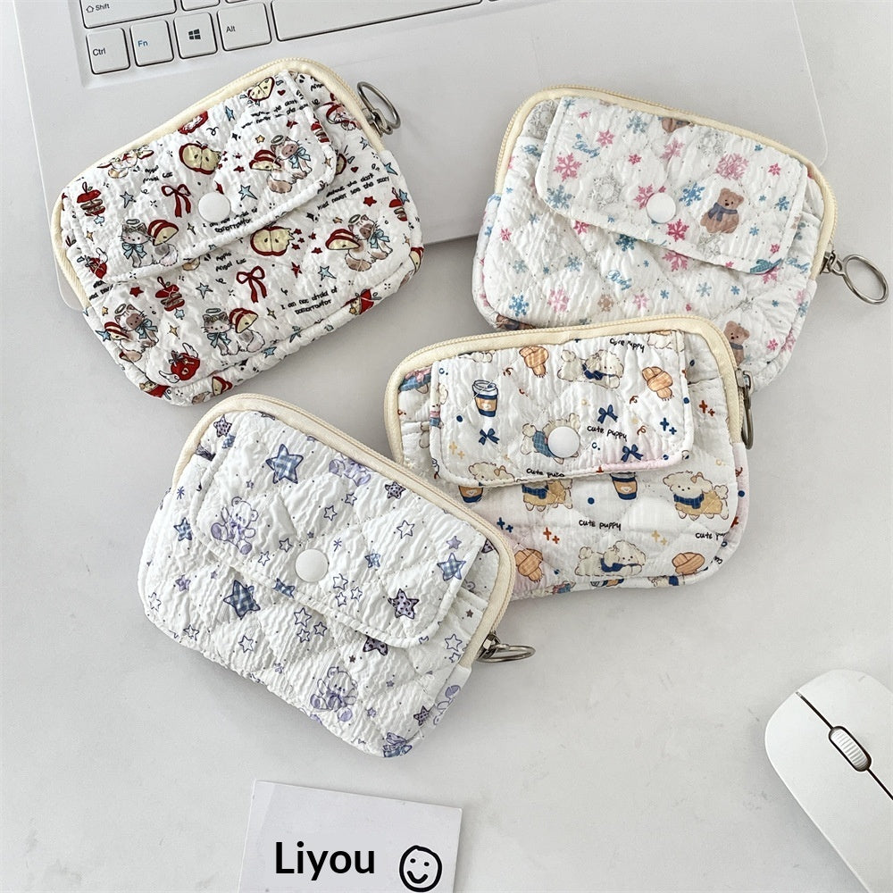 Clamshell Card Holder Multi-function Coin Purse For Women