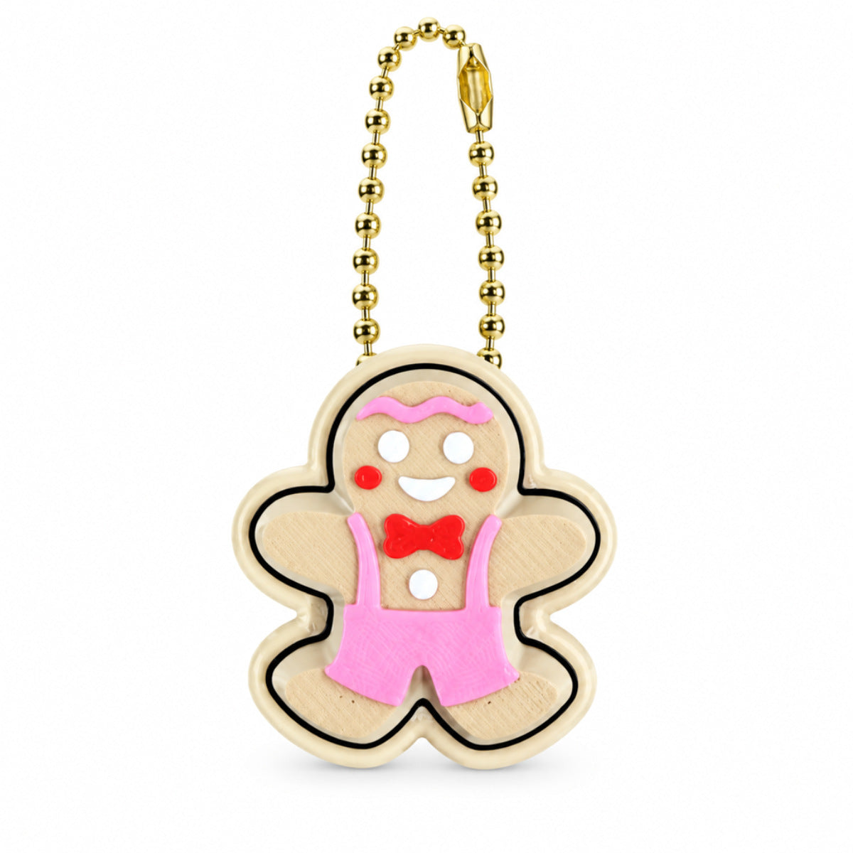 3D-printed Gingerbread Man Pendant Christmas Tree Ornament Creative Indoor Christmas Decoration Keychain