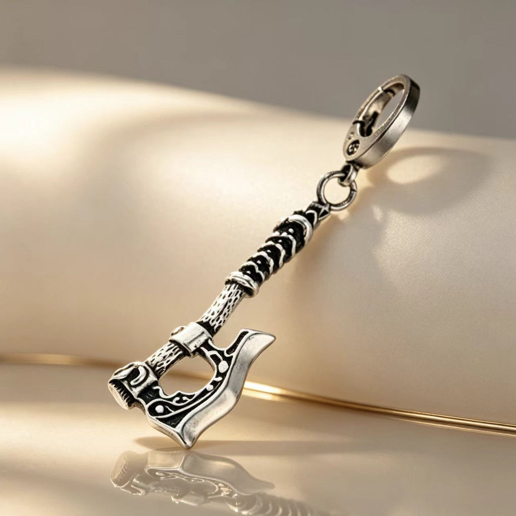 Antique-style Stainless Steel Axe Pendant