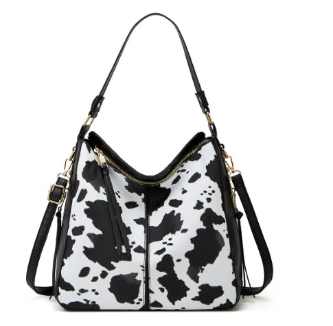 Hobos Zipper Bucket Bags With Adjustable Shoulder-strap Handbags Temperament High Capacity Messenger Shoulder Bag For Women