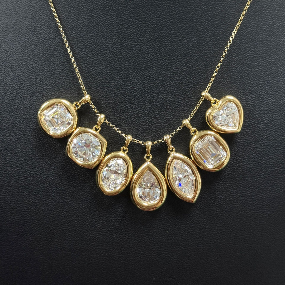 Thickly Paved 4-Carat Moissanite Necklace