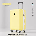 2026 New Luggage Trolley Case Student 20 Inch Lightweight Boarding Large Capacity Password Travel Leather Box Male - DY5209 Lemon Yellow