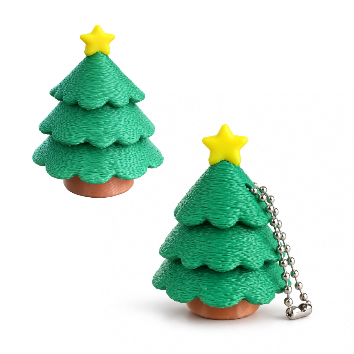 Christmas Desktop Decoration Christmas Tree Stress-relief Clicker Stress-relief Keychain