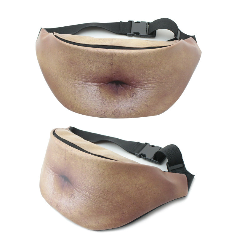 Creative Belly Waist Bag Beer Belly Leather Waist