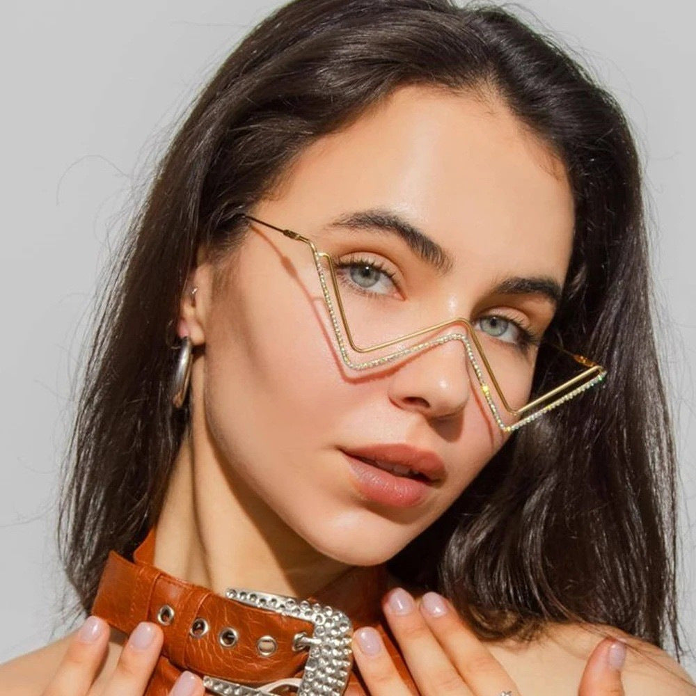 European And American Rhinestone Eyeglass Frame Ornaments