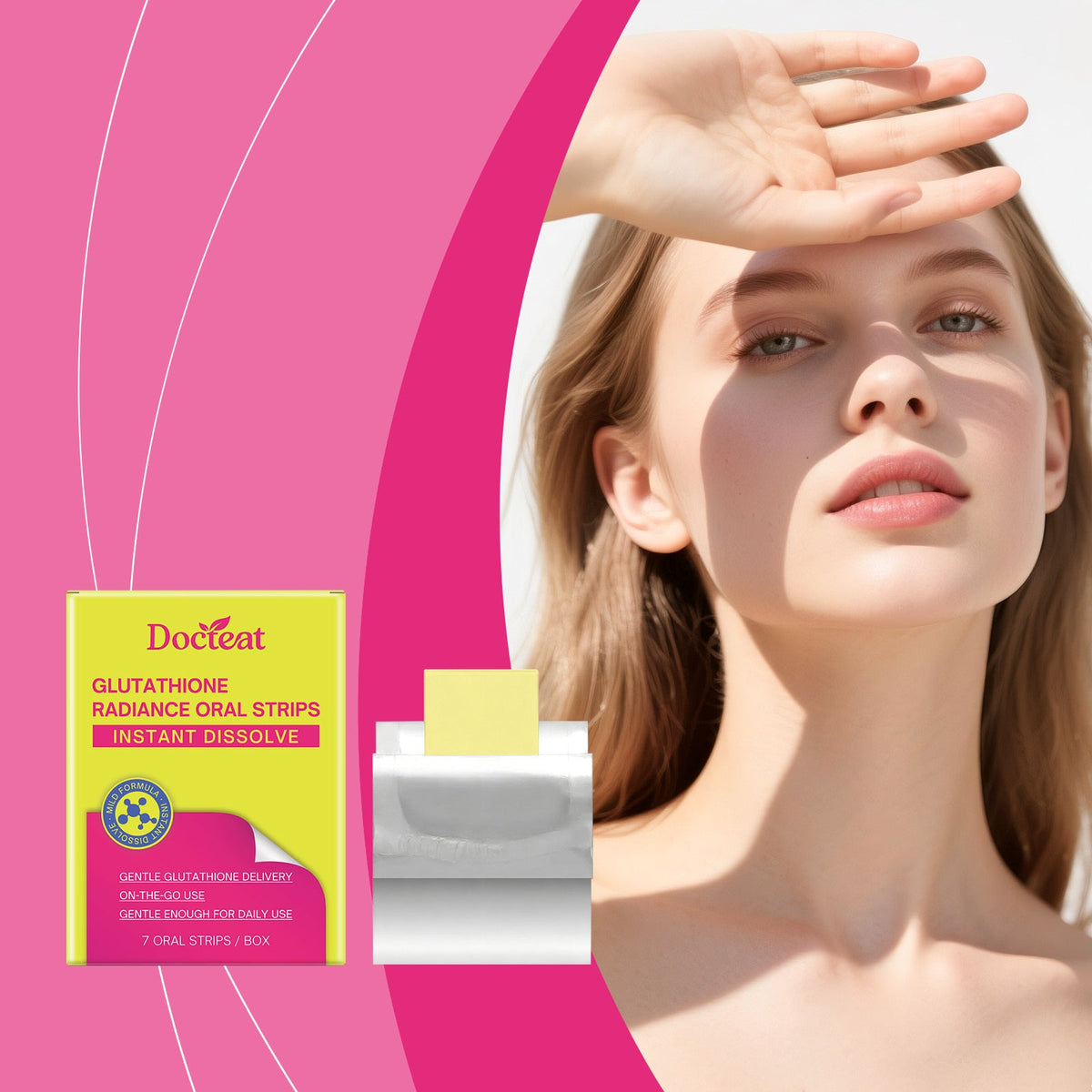Glutathione Oral Patch, 7strips, Oral Care Product for Daily Oral Care