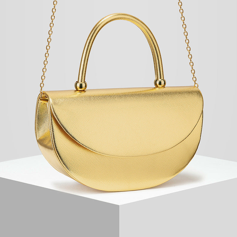 Semicircular Banquet Bag Evening Bag Dinner Clutch Handbag