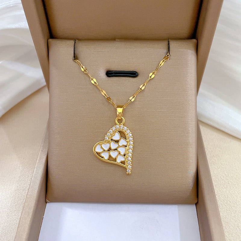 Banquet Wedding Necklace Women's Clavicle Chain, Titanium Steel