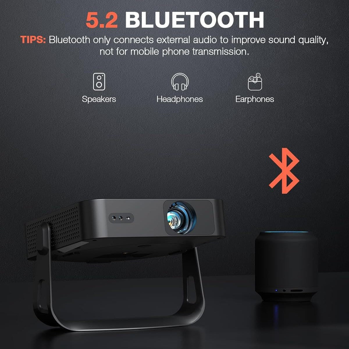 Smart HD Projector With PTZ Autofocus