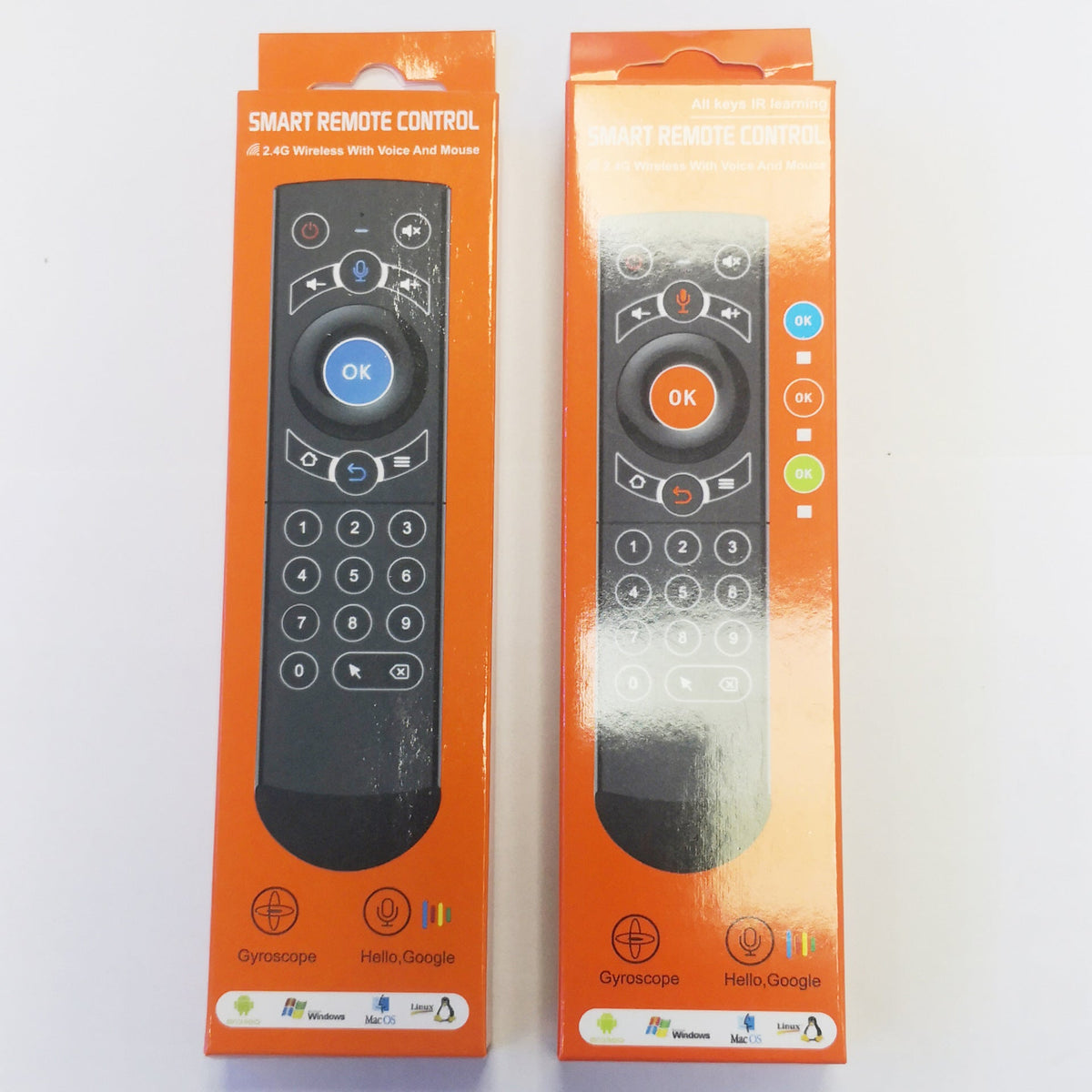 Cross-border Google Intelligent Voice TV Set-top Box Universal Remote Control Wireless Mouse And Keyboard
