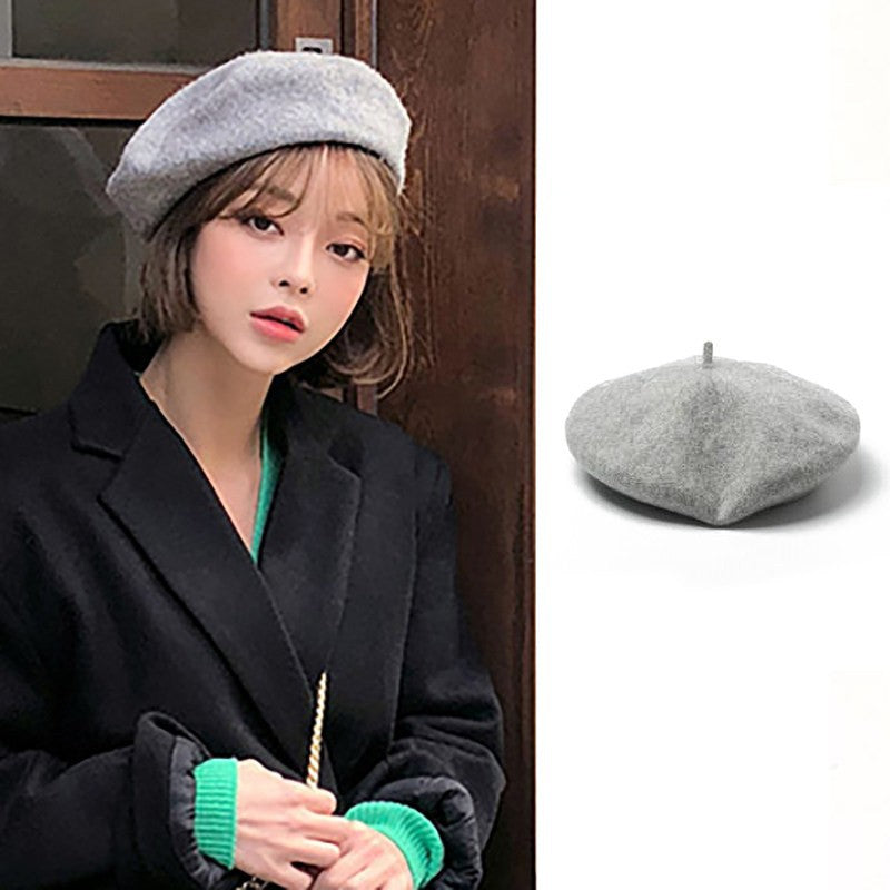 Retro Oversized Woolen Hat For Painters Perfect For Fall And Winter