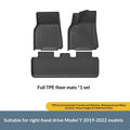 Plastic-pressed TPE Car Floor Mats Vehicle-specific