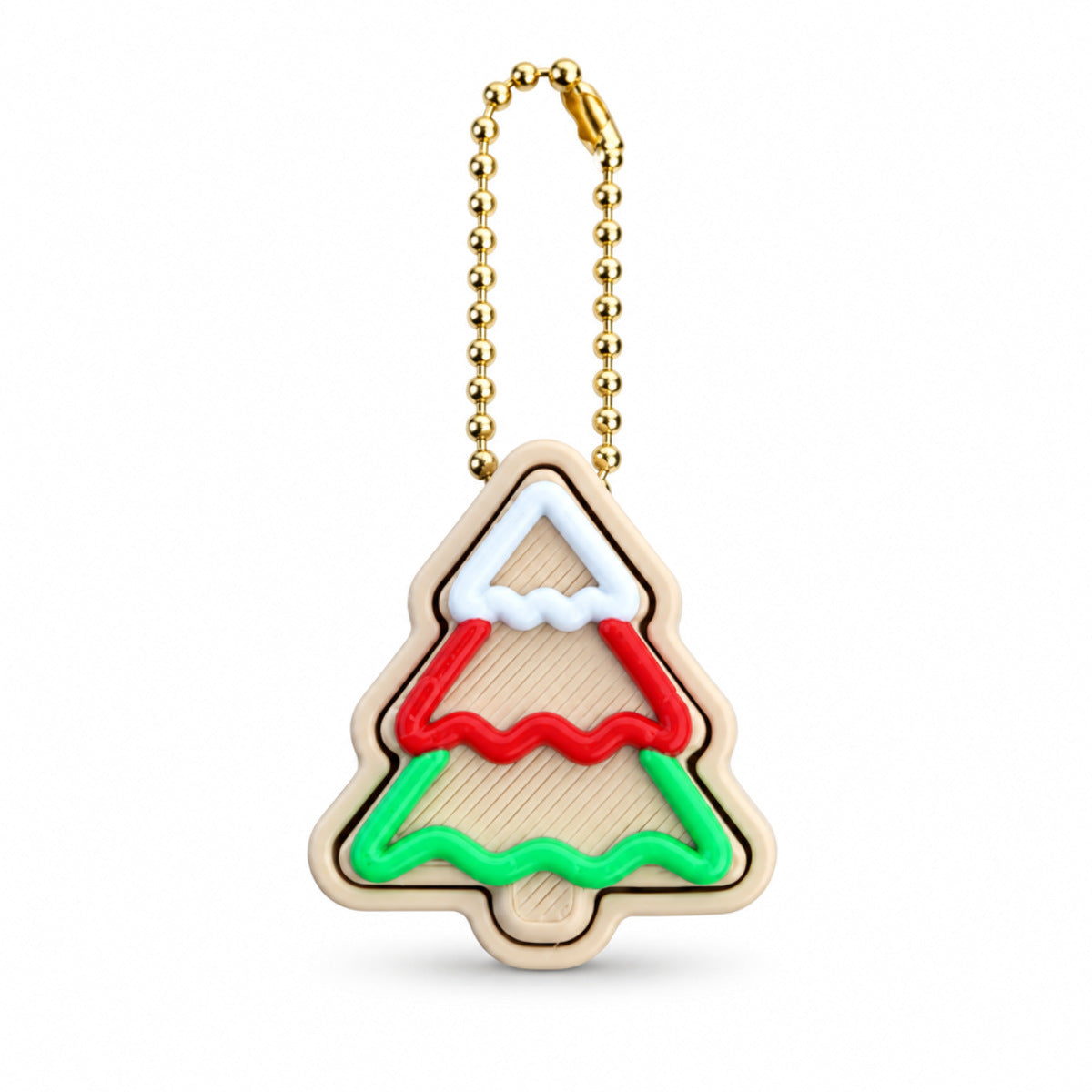 Christmas Desktop Decoration Christmas Tree Gingerbread Hot Cocoa Keychain 3D-Printed Pendant