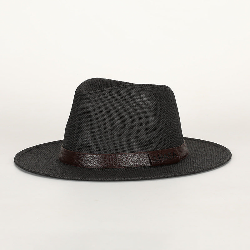British-style Straw Sun Hat For Men Perfect For The Beach