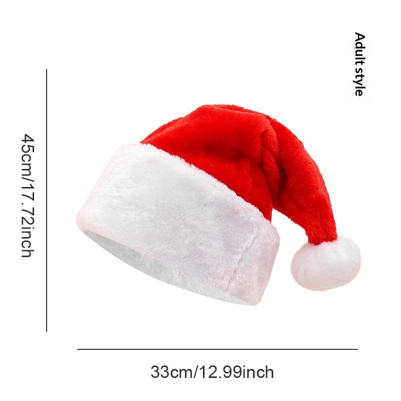 Christmas Party Plush Glowing Christmas Hat For The Elderly