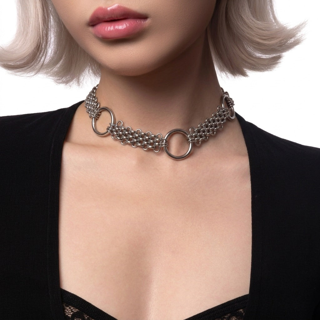 Hoop Titanium Steel Necklace For Men And Women