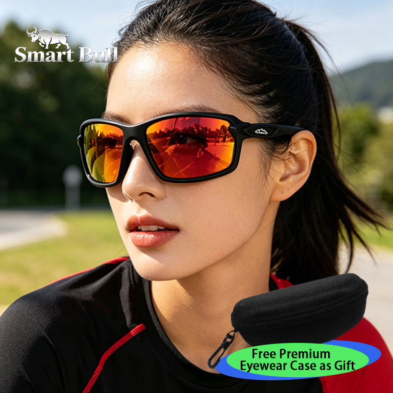 SmartBull Outdoor Polarized Sunglasses, With Simple Frame, Protective Lenses, Durable And Shock-resistant, Suitable For Various Scenarios. Purchase And Get A Portable Eyewear Storage Case As A Gift.