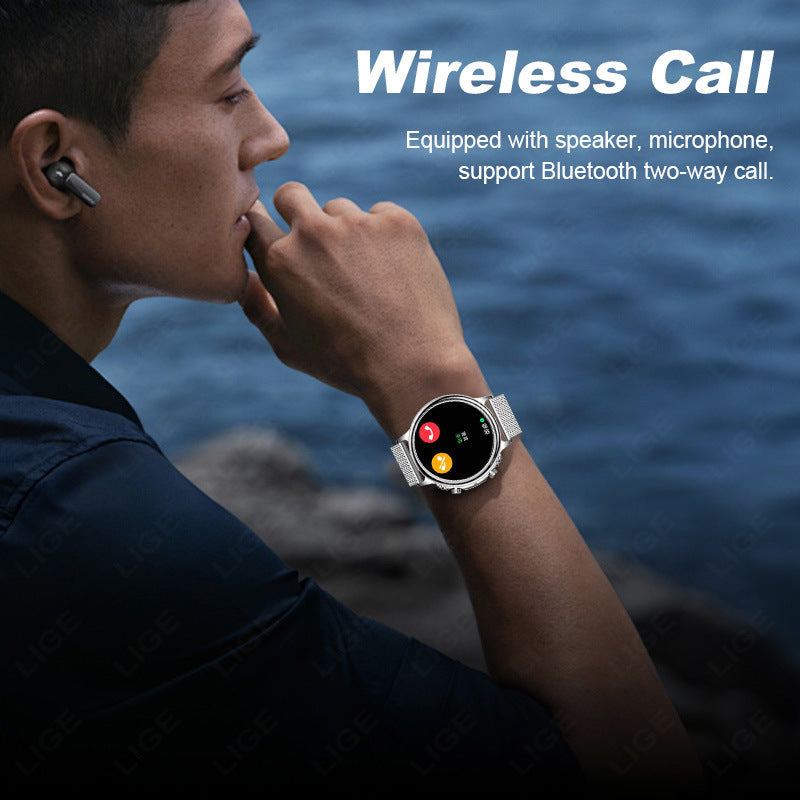 Multifunctional Large-screen Round Smartwatch For Men