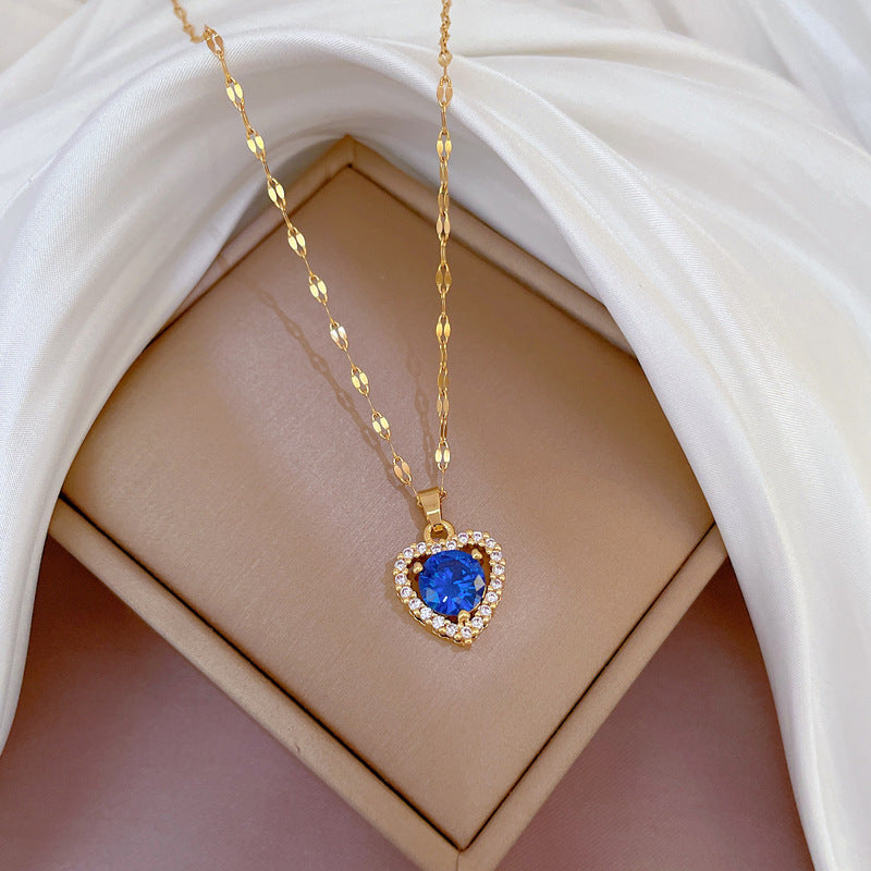 Banquet Wedding Necklace Women's Clavicle Chain, Titanium Steel
