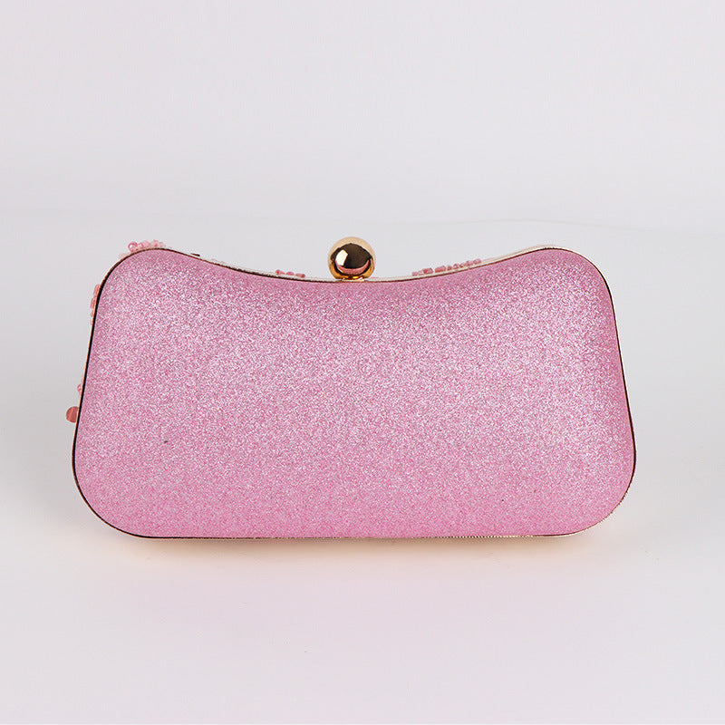 Embroidered Evening Clutch Bag For Women Mini Chain Shoulder Bag With A Niche Design