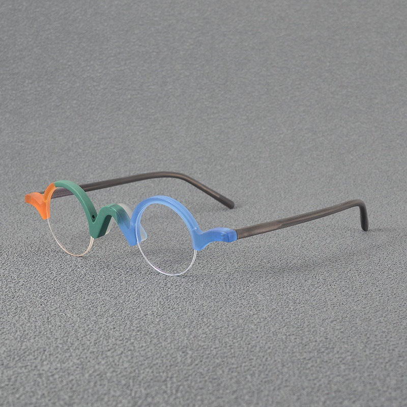 Women's Fashion Retro Blue Light Blocking Round Glasses
