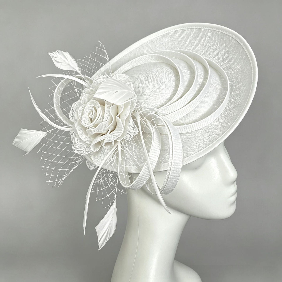 Retro Elegant Feather Headdress Hat