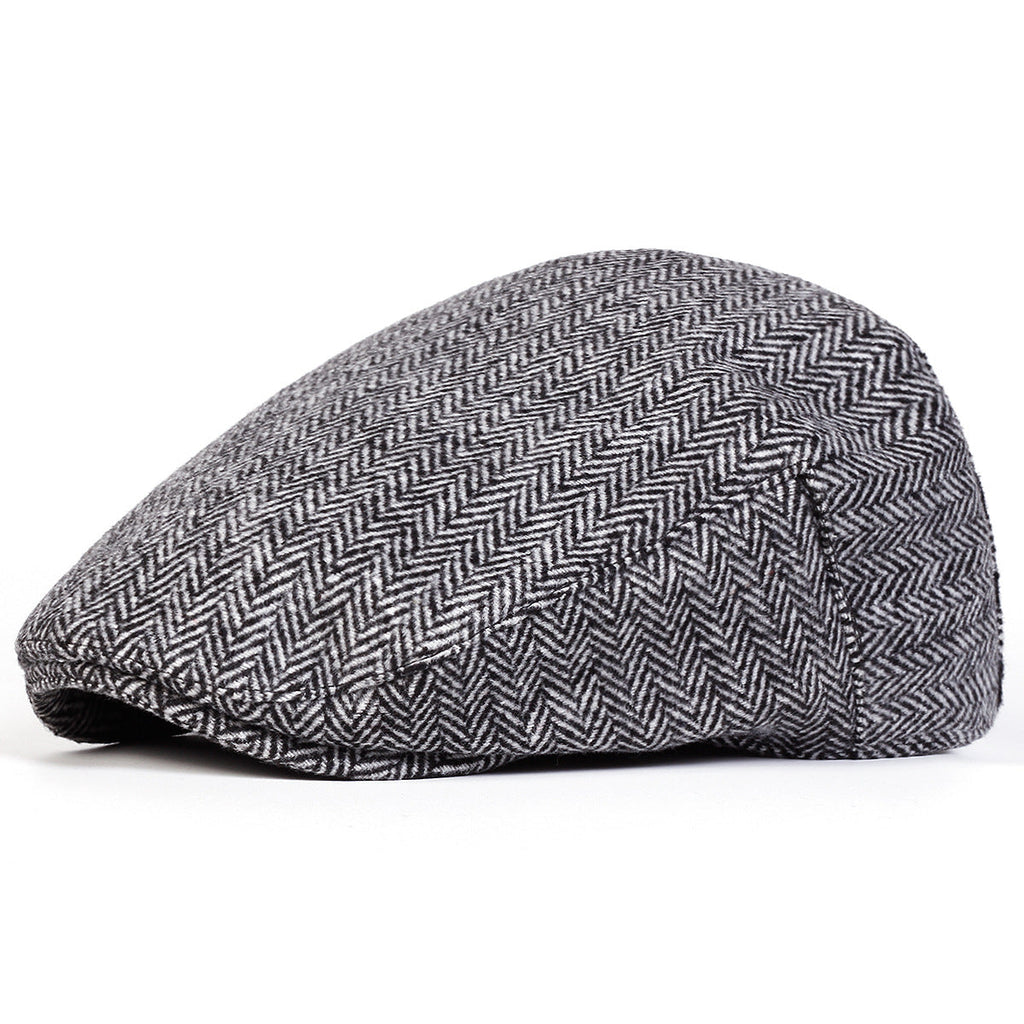 Simple Striped Beret Men's Casual Hat Painter's Cap