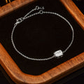 Rectangular Emerald Moissanite S925 Sterling Silver Bracelet