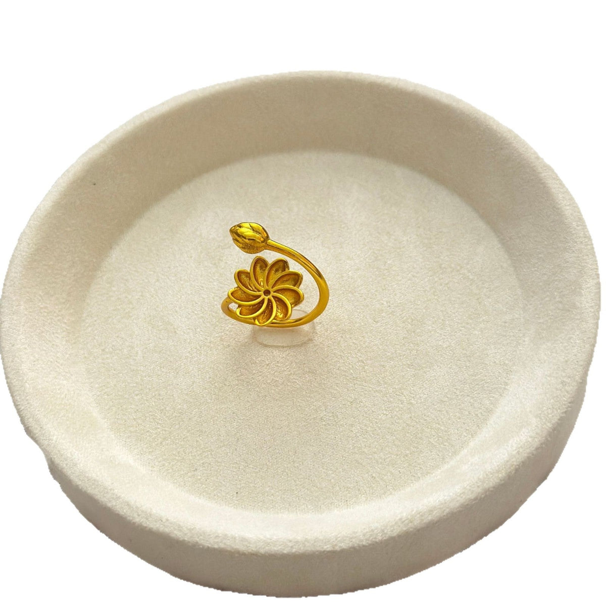 Vietnamese Real Gold-Plated Rings That Won'T Change Color When Heated, Open Rings For Men And Women, Unique And Fashionable Niche Cross-Border Jewelry