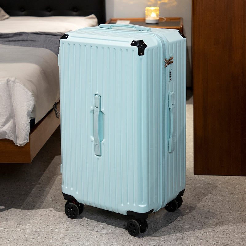 Five Wheel Large Capacity Luggage For Women 2025 New Model Boarding Case Travel Case For Men 28 Suitcase Sturdy, Durable, Thickened - Cup Holder USB Interface