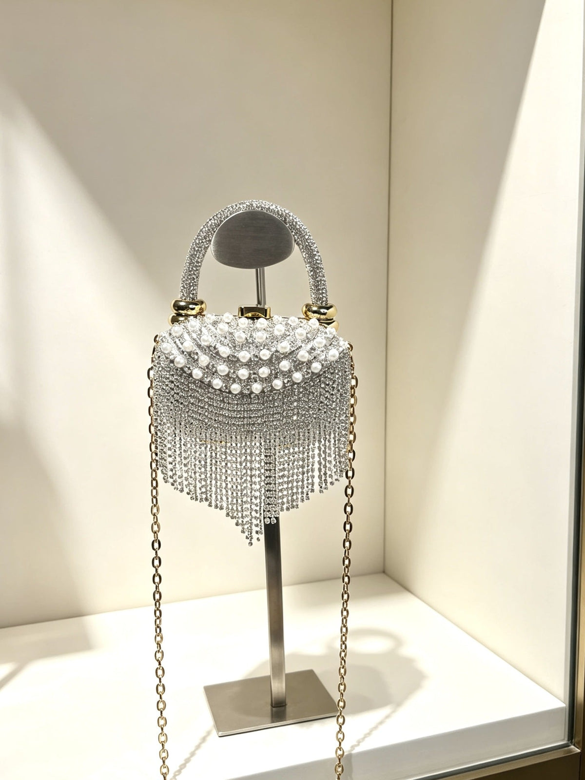 Evening Clutch Shoulder And Crossbody Bag Handbag Fully Diamond-encrusted Womens