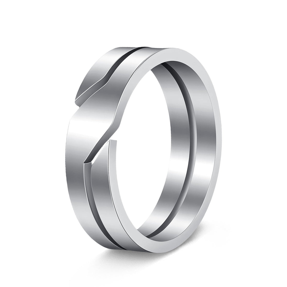 Women's 4mm Wide Cast Titanium Steel Ring
