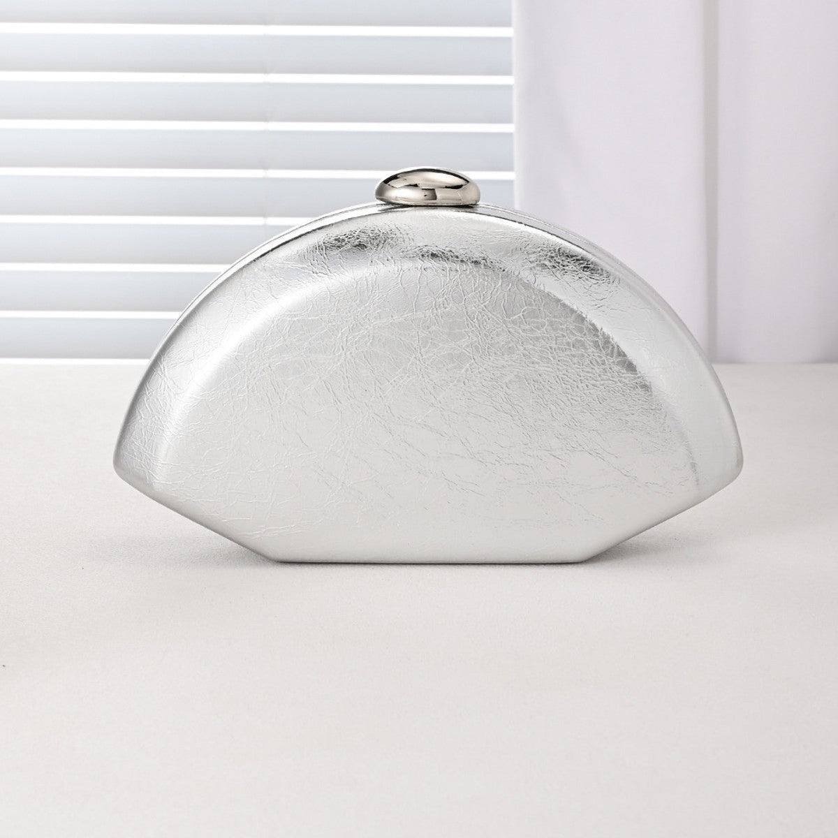 Womens Glossy Clutch Evening Bag Shoulder Chain Bag