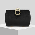 New Black Velvet Evening Clutch For Women