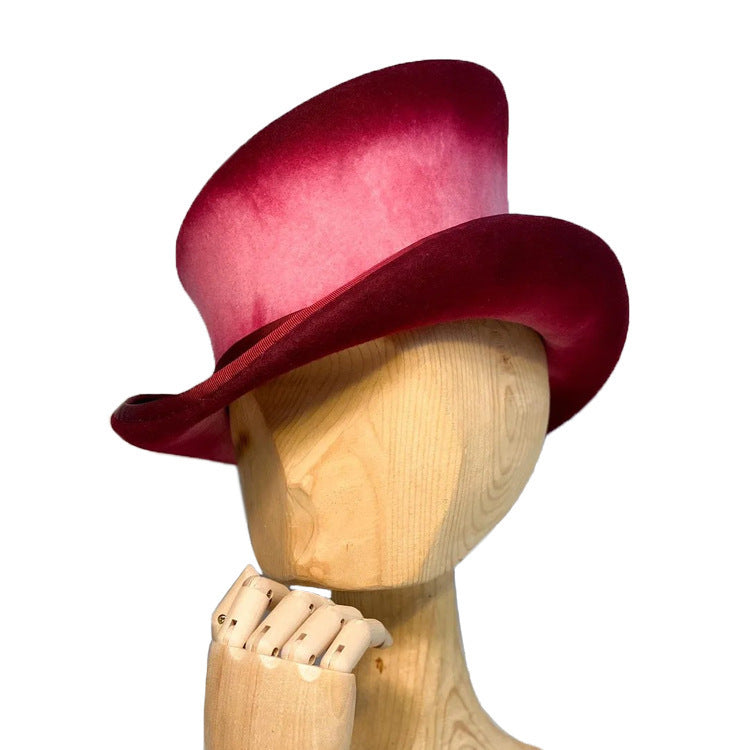 Best-selling Fashionable Wool Hat With A Turned-up Felt Brim