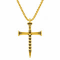 Hot Selling Cross Skull Pendant Necklace For Men, Unique Bold Statement Necklace, Fashion High-End Jewelry