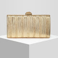 New Womens Pleated Evening Clutch Bag