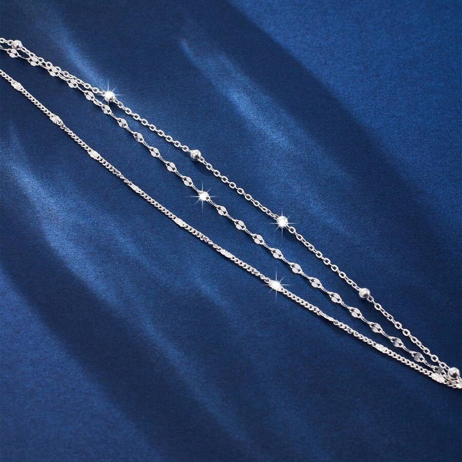 Fashionable New Lip-chain Multi-layered Stacked Bracelet