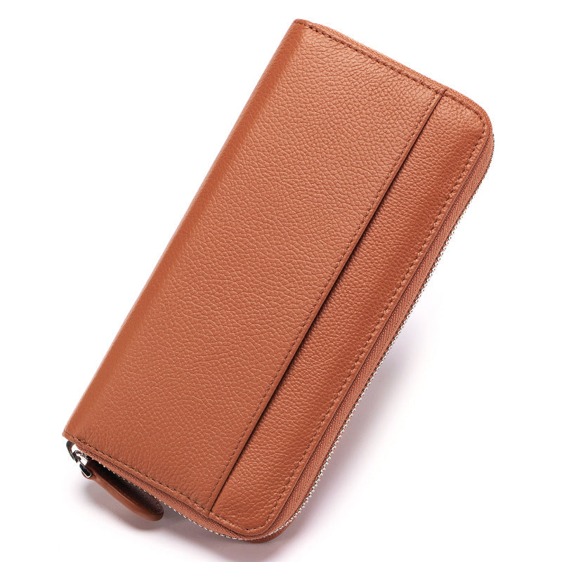 Large-capacity Women's Wallet Made Of Top-layer Cowhide